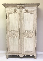 French Antique Normandy Marriage Armoire